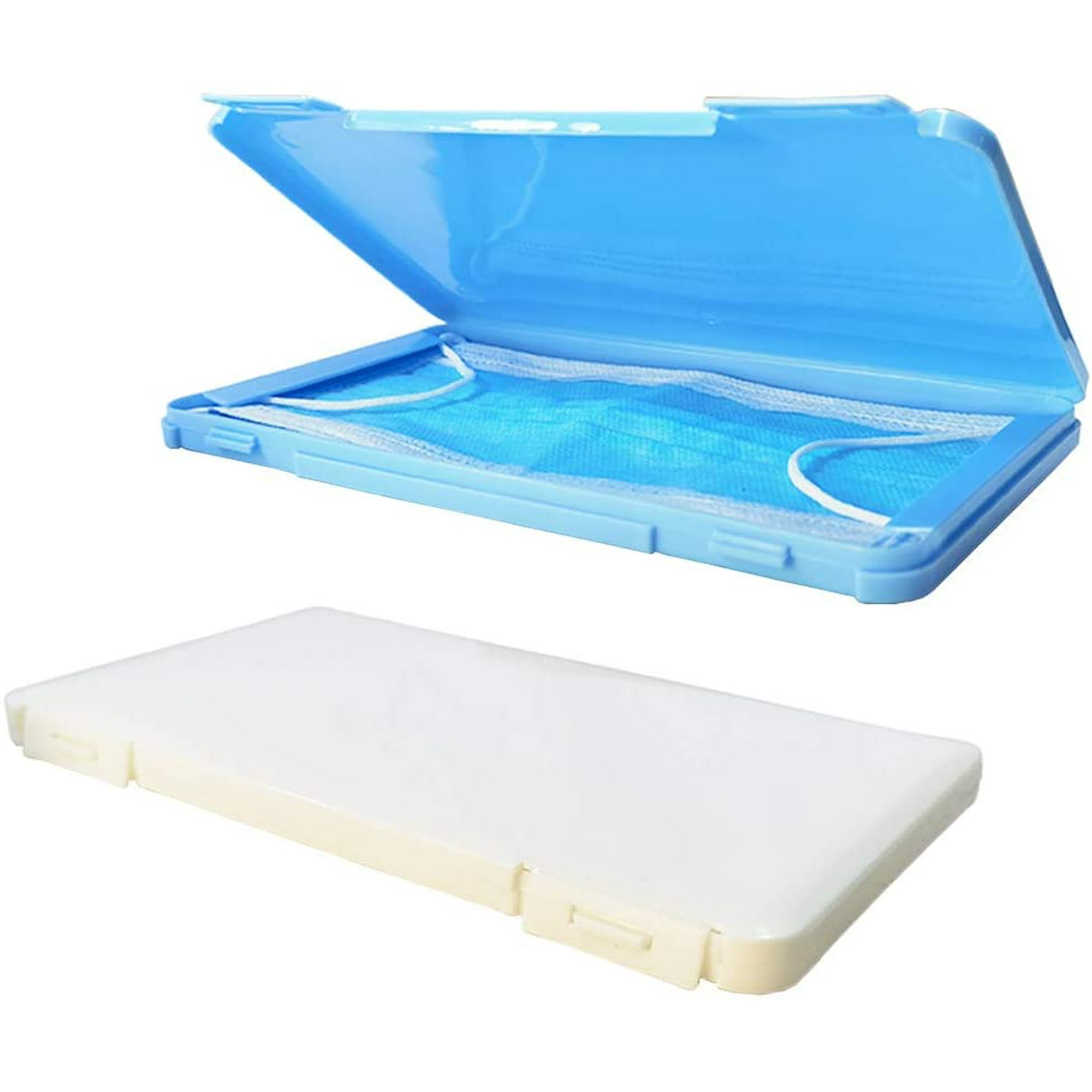 4 Mask Lanyard 4 Pack of Mask Case Holder Portable Mask Storage Bag Masks Box Reusable Masks Organizer Recyclable//Dust Face//Mouth Cover Mask Storage Case Blue//Pink//Green//White